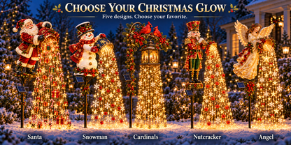 🎄✨ Christmas Starlight Cascade – Solar LED Garden Stake Lights