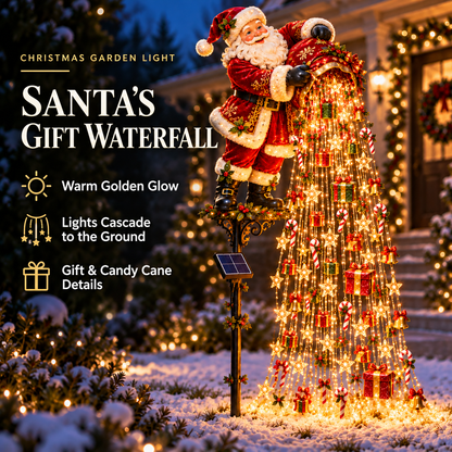 🎄✨ Christmas Starlight Cascade – Solar LED Garden Stake Lights