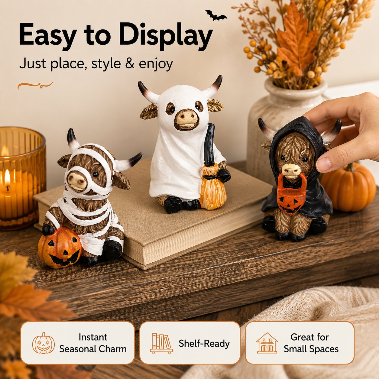 🎃Last Day 60% OFF🐮 Bring Home the Cutest Highland Cow Halloween Vibe