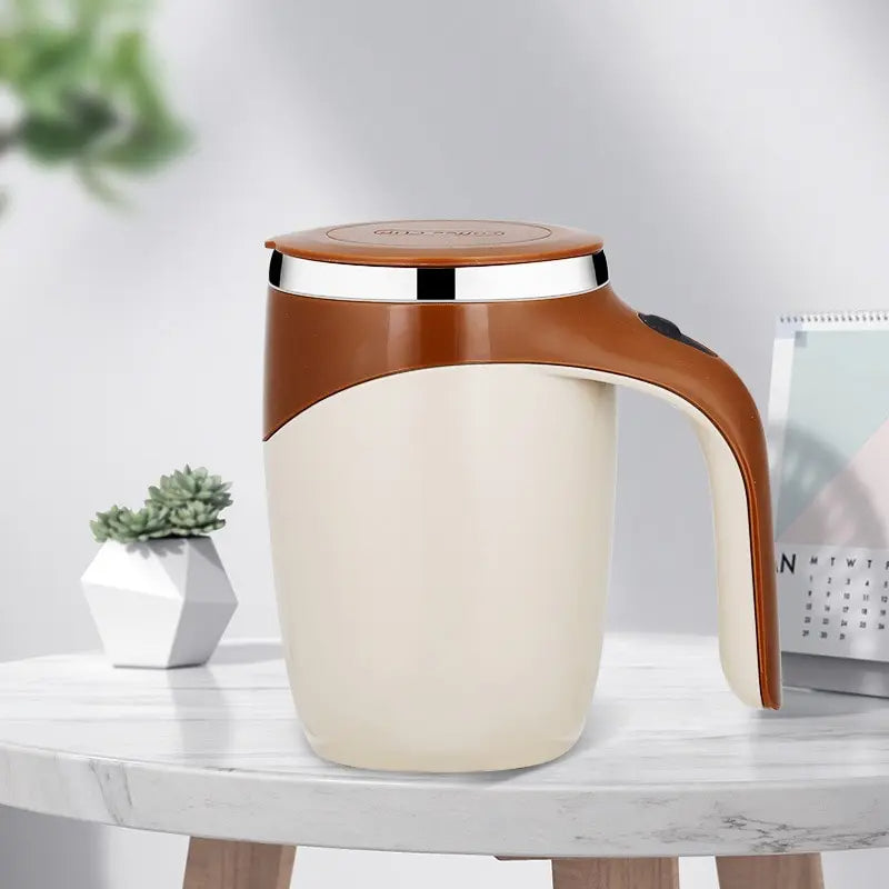☕ Self-Stirring Mug – One-Touch Automatic Mixing Cup for Coffee, Protein Shakes & More