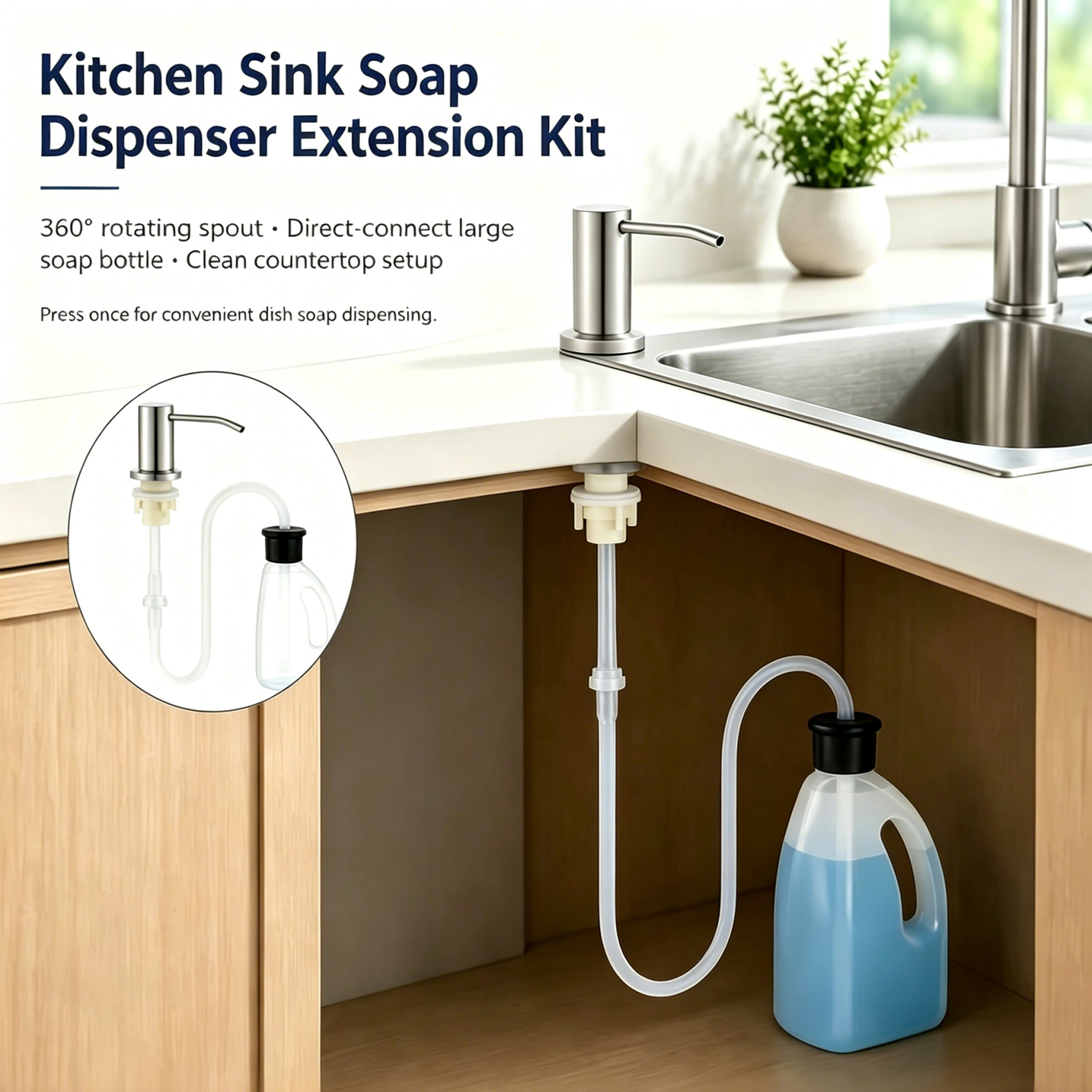 🔥Last Day 50% OFF - 🫧Kitchen Sink Soap Dispensers✨