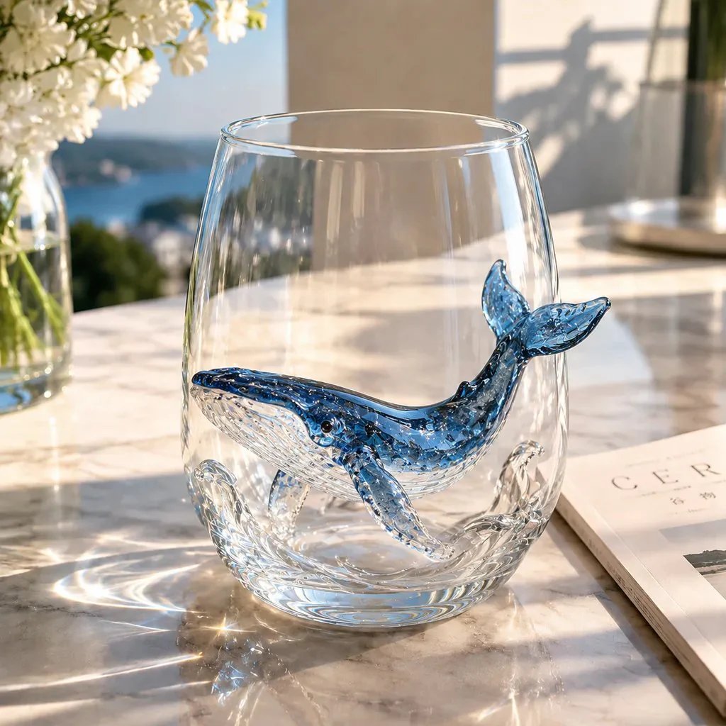⏰Last day Promotion 🔥-🎁The Perfect Beach House Gift🌊3D Ocean Animal Artisan Glassware Collection🎁