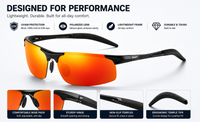 Black Frame / Orange-Red Lens