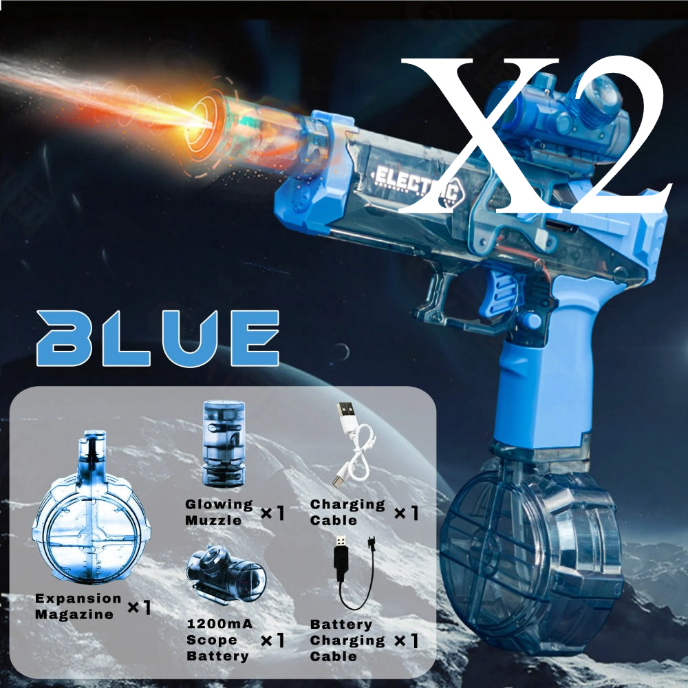💦 Automatic Electric Water Blaster – High-Capacity Space Ring Pistol for Summer Beach & Pool Play ☀️
