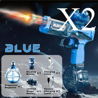 💦 Automatic Electric Water Blaster – High-Capacity Space Ring Pistol for Summer Beach & Pool Play ☀️