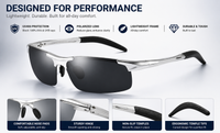 Silver Frame / Black-Gray Lens