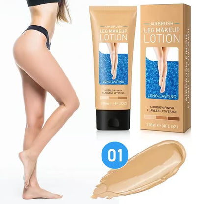 Waterproof Leg and Body Makeup, Long-lasting 24-Hour Coverage for Skin Imperfections Concealer for Veins, Scars, and Tattoos