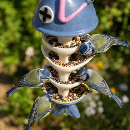 🐟 Fishbone Garden Bird Feeder – Fun Hanging Feeder for Backyard Birds