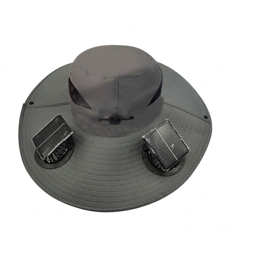 Solar Fan Outdoor Fishing Hat - Sun Protection & Cooling