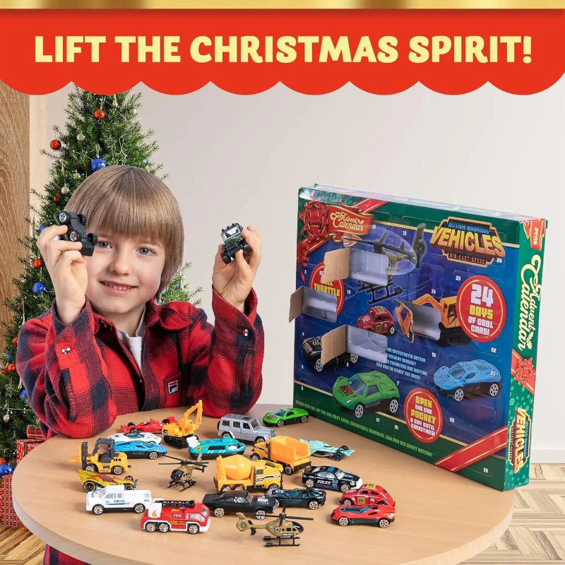 2026 Christmas Car Advent Calendar – 24 Die-Cast Vehicle Surprises