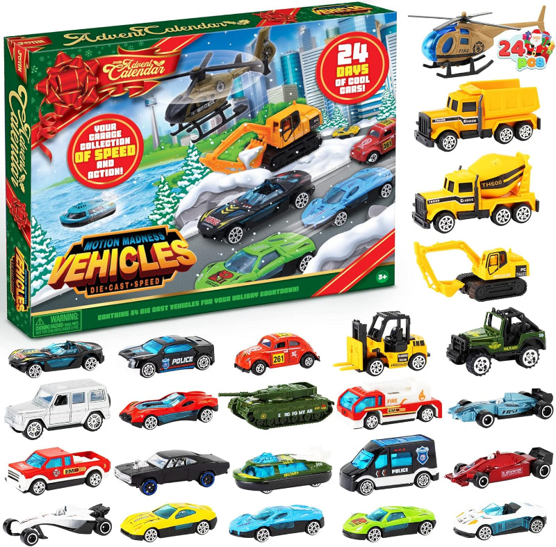 2026 Christmas Car Advent Calendar – 24 Die-Cast Vehicle Surprises