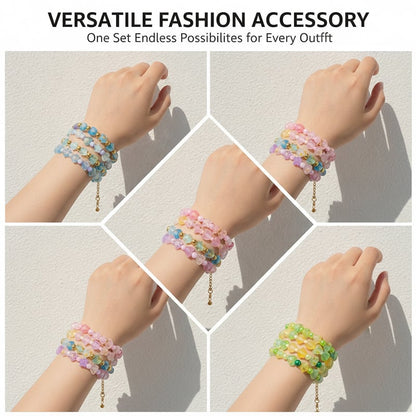 DIY Star & Heart Bracelet Beads Kit – Colorful Jewelry Making Set