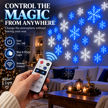 ❄️ LED Snowflake Wall Light Set | Magical Christmas Wall Decor ✨