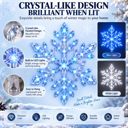 ❄️ LED Snowflake Wall Light Set | Magical Christmas Wall Decor ✨