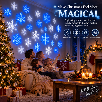 ❄️ LED Snowflake Wall Light Set | Magical Christmas Wall Decor ✨