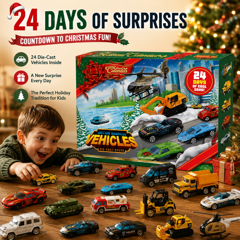 2026 Christmas Car Advent Calendar – 24 Die-Cast Vehicle Surprises