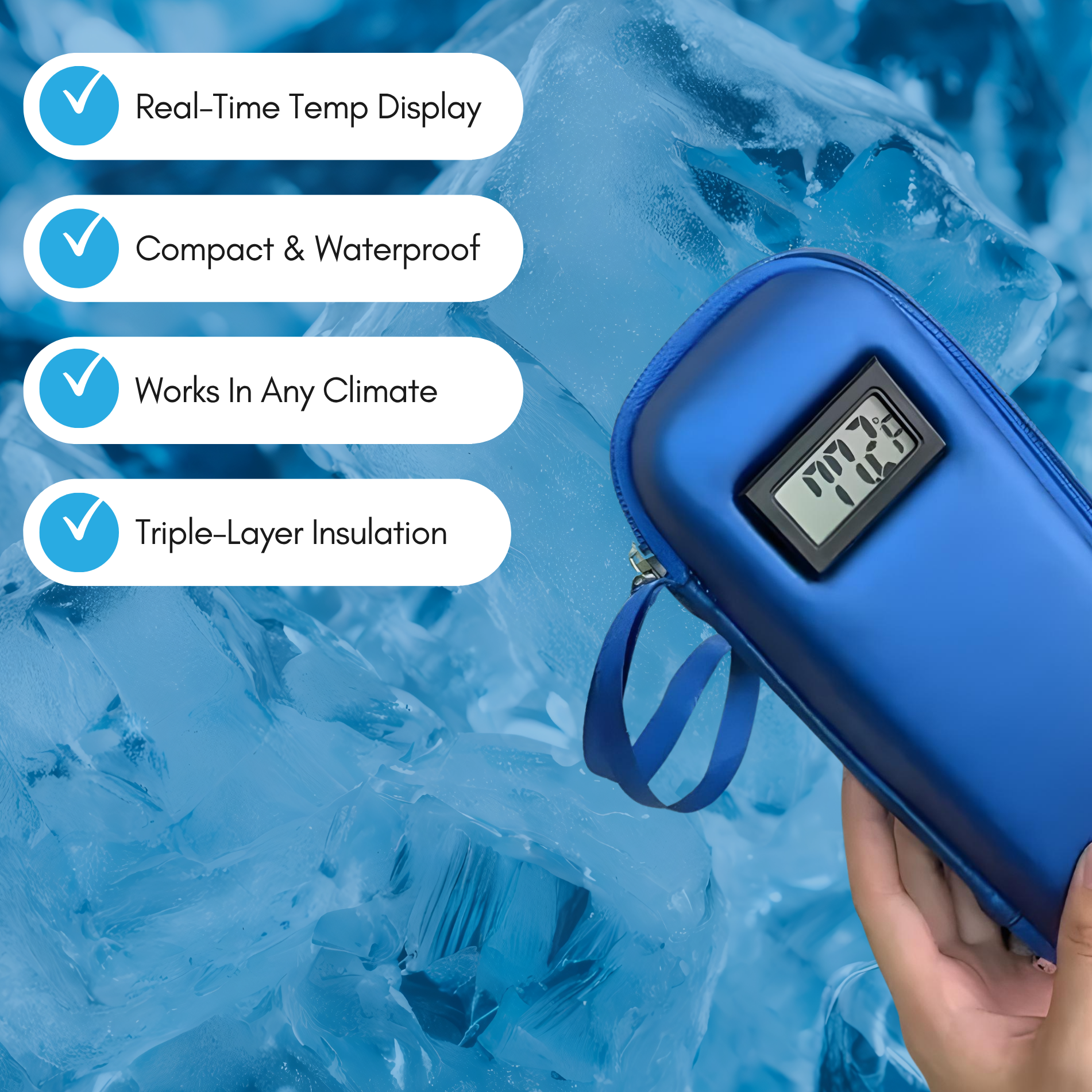 ❄️Ensuring medical-grade safety💊Insulin Cooling Safe Pack Bag