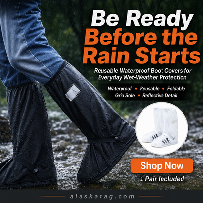 ✈️Last Day 50% OFF✨🌧️ Reusable Waterproof Boot Covers for Rain, Mud & Snow