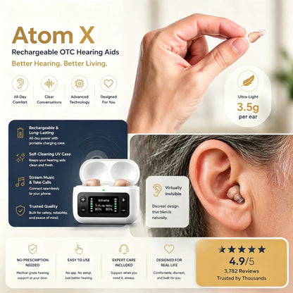 🔥 Today Only! Atom X Smart Hearing Aids — Hear Clearly, Feel Confident Again 💖