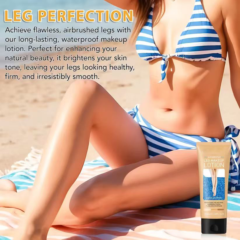Waterproof Leg and Body Makeup, Long-lasting 24-Hour Coverage for Skin Imperfections Concealer for Veins, Scars, and Tattoos