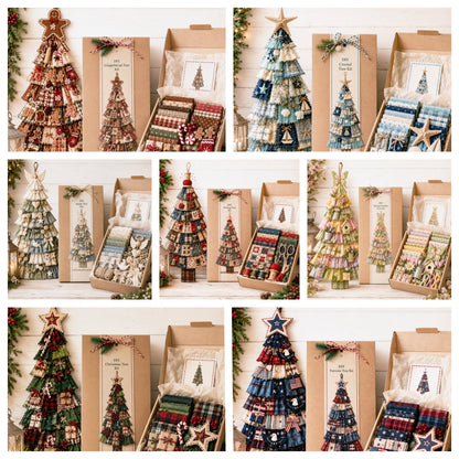 🎄Beginner-Friendly DIY Oversized Patchwork Christmas Tree Door Hanging Kit | Complete Kit with All Tools & Step-by-Step Guide Included 💕