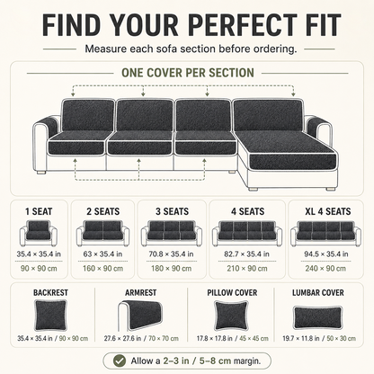 🔥Removable Sofa Cover,⭐ Non-Slip Polyester