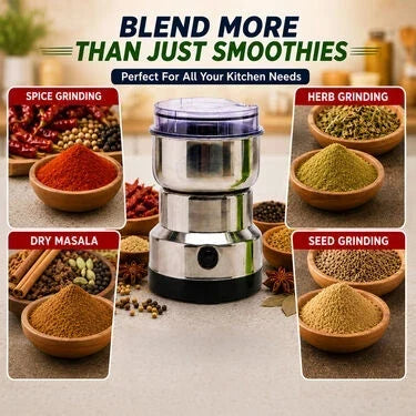 ✨Mini Electric Coffee & Spice Grinder – One-Touch Stainless Steel Dry Food Mill