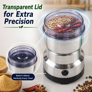 ✨Mini Electric Coffee & Spice Grinder – One-Touch Stainless Steel Dry Food Mill