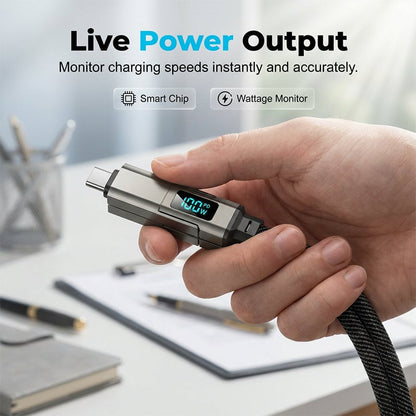 ⏰Limited Time SALE 50% OFF🔥4-in-1 Digital Display Keychain Charging Cable