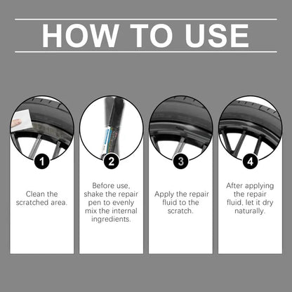 🔥Hot Sale 49% off🌟🖊️ Wheel Scratch Repair Pen - Fix Curb Rash in 10 Min | Rust-Proof Formula