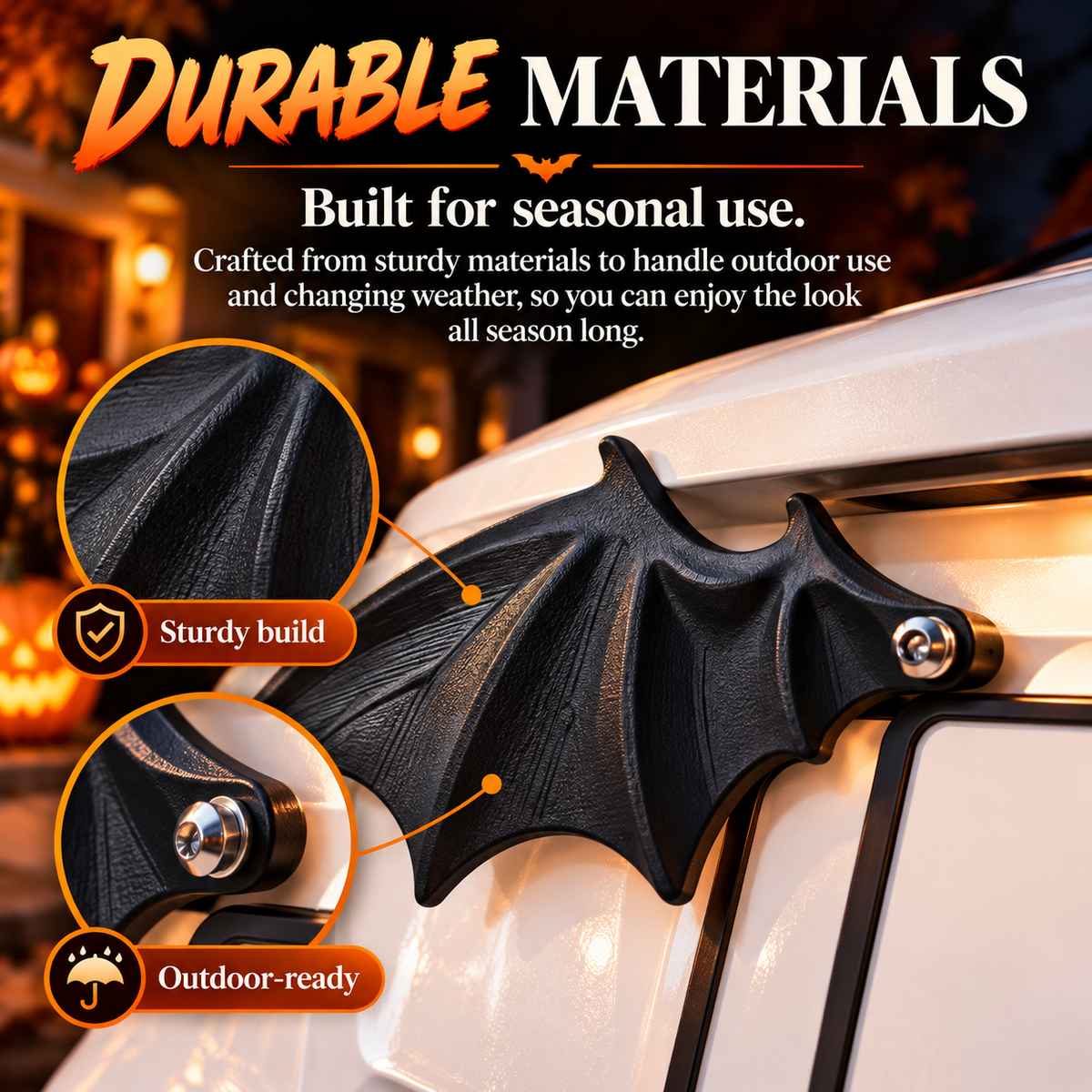 ✨Halloween Bat License Plate Ornament for Car Decoration