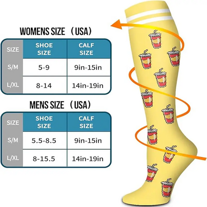 Advanced Wide Compression Socks For Pain Relief