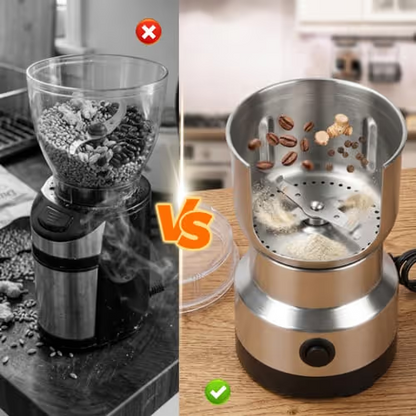 ✨Mini Electric Coffee & Spice Grinder – One-Touch Stainless Steel Dry Food Mill