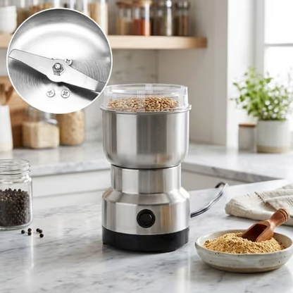 ✨Mini Electric Coffee & Spice Grinder – One-Touch Stainless Steel Dry Food Mill
