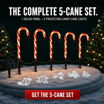 🔥 Limited-Time Offer! 49% OFF - Solar Candy Cane Projector Pathway Lights – Light the Way to Christmas