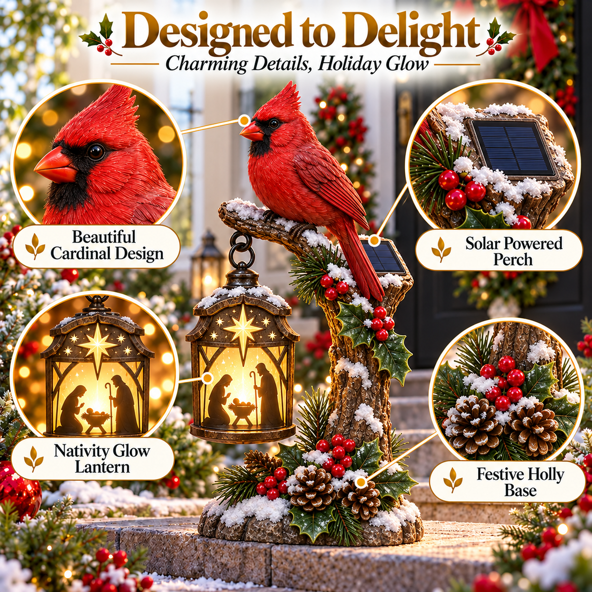 🔥Last Day 49% OFF✨ Holy Night Christmas Solar Lights | Lighted Nativity Outdoor Decor