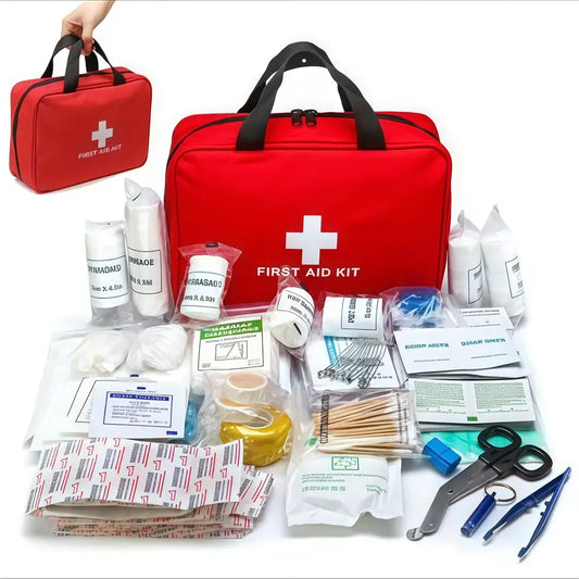 🚨Botiquín de primeros auxilios: kit de primeros auxilios para traumatismos de alta calidad, impermeable y portátil, adecuado para diversas situaciones de emergencia