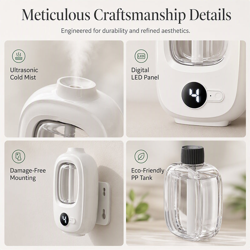 🌿 Smart Aromatherapy Diffuser – Rechargeable Automatic Fragrance Sprayer