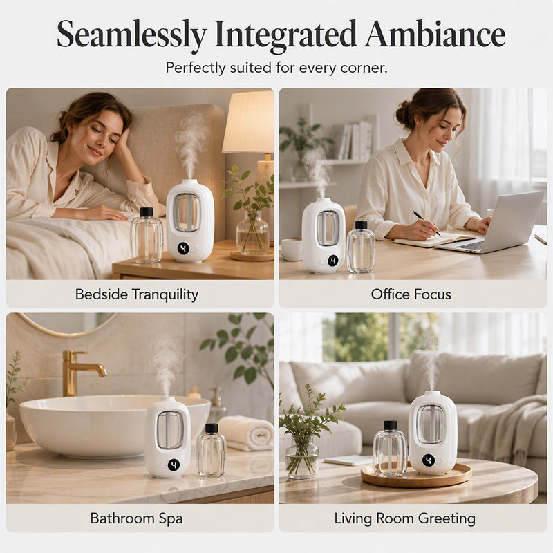 🌿 Smart Aromatherapy Diffuser – Rechargeable Automatic Fragrance Sprayer