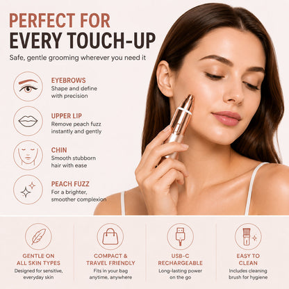 Vilyro– 2-in-1 Eyebrow & Facial Hair Trimmer
