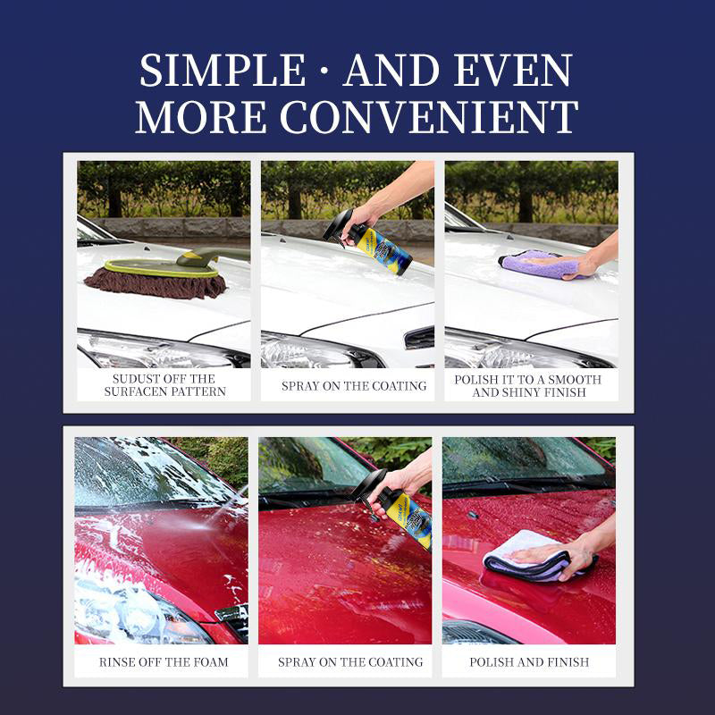 🔥Final 3 Hours: 50% OFF Car Nano quick-coat restore-Coating Spray-Advanced Automobile Quick-acting Coating Agent With Dust -Proof and Glazing Effects -Long Lasting Car Showroom gloss that LASTS 350ml