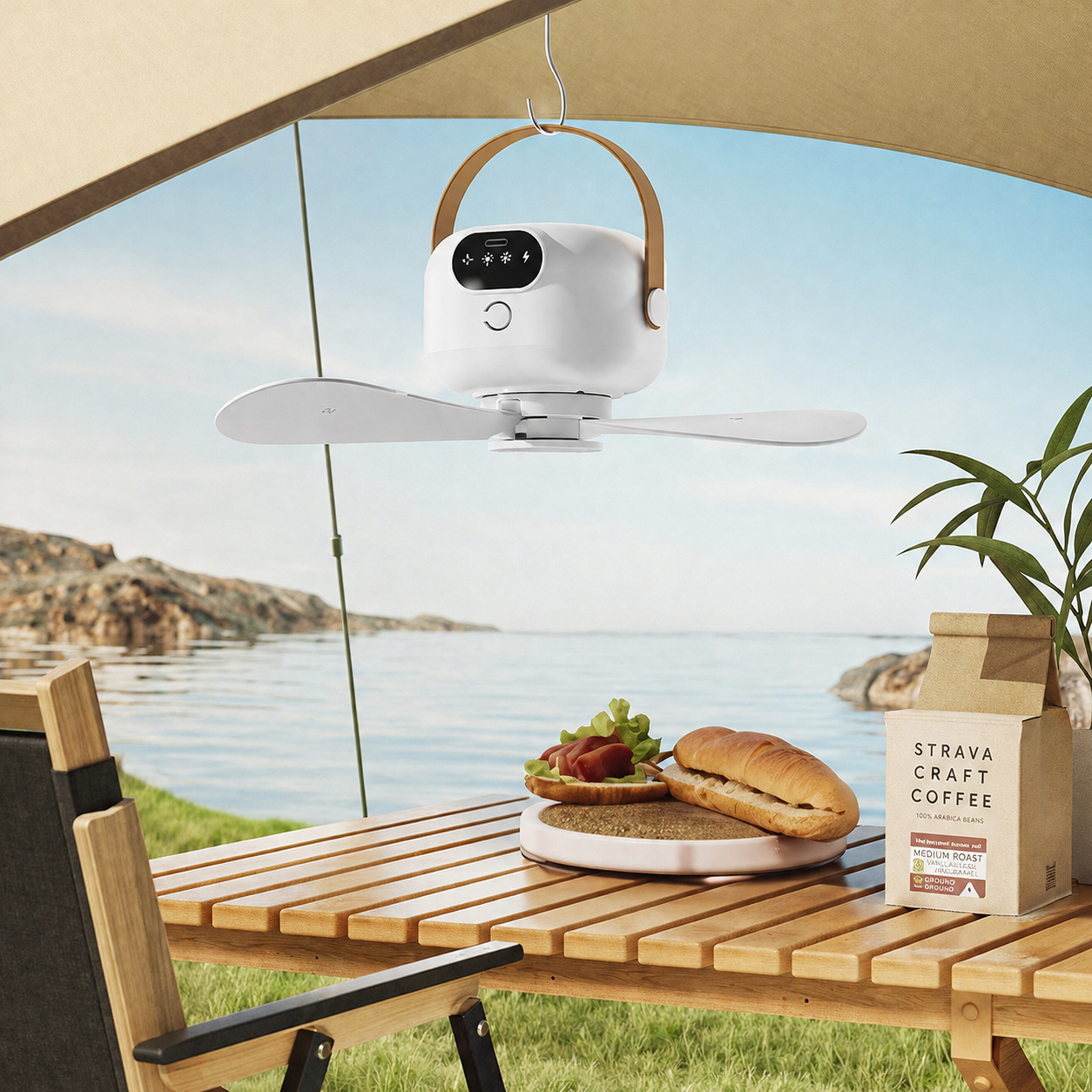 🔥10K+ SOLD LAST WEEK!💡🌀 2-in-1 Energy-Saving Fan Light｜Cool Air + Soft Light in One