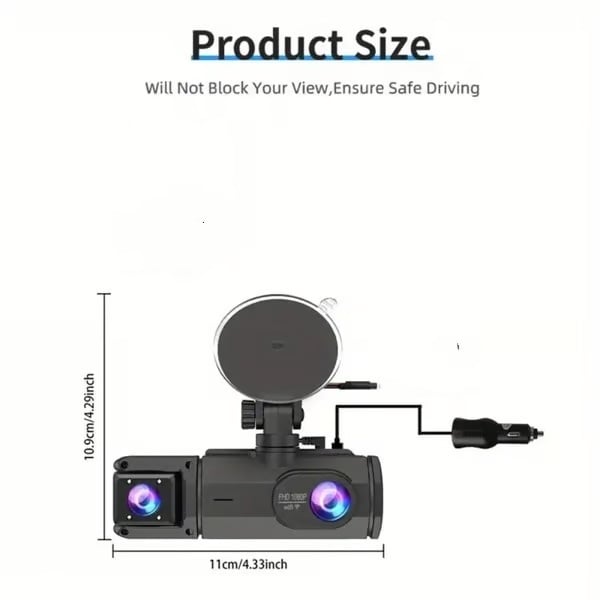 🔥 Flash Sale-60% Off 🚗Full View Car Dashcam System