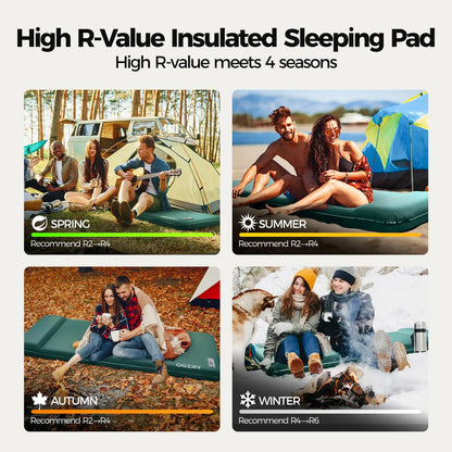 OGERY Self Inflating Camping Sleeping Pad with Electric & Foot Pump