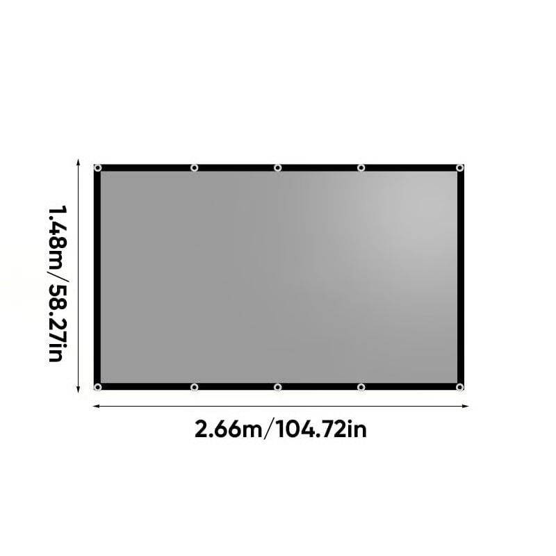 Metallic Anti-Light Projector Screen