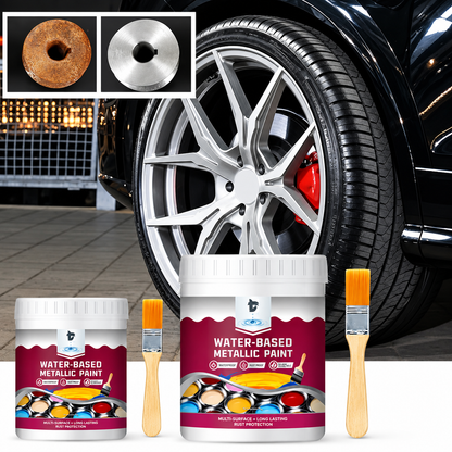 ⏳Time-Limited Special🔨Rust Converter Metallic Paint – One coat stops rust, no sanding, no fumes🛡️