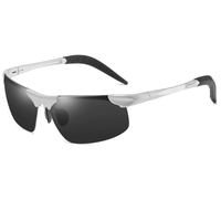 Silver Frame / Black-Gray Lens