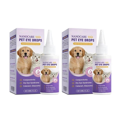 👩‍⚕️ NanoCare Pet Eye Drops ☑️ FDA Approved | Relieves Conjunctivitis, Dry Eyes, Cataracts, and Keratitis🐶