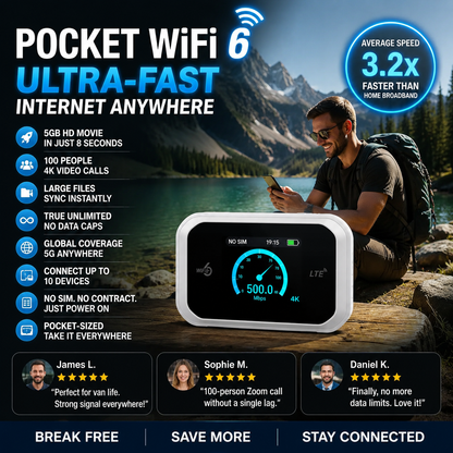 🔥50K+ SOLD!⚡50% OFF! 📶Mobile Hotspot – Portable WiFi, full coverage anywhere. No contract, no setup. Stay connected on the go!