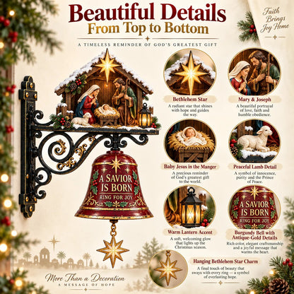 ✨ Jesus Nativity Christmas Door Bell - Welcome Christmas With The Story Of Jesus